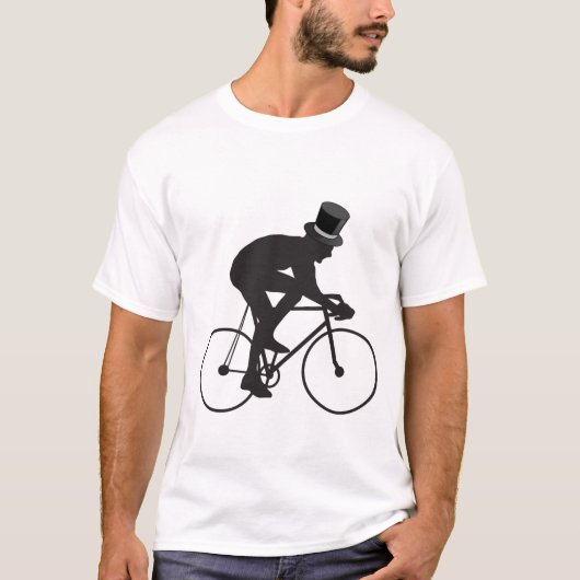 fietsende bruidegom t-shirt (Voorkant)