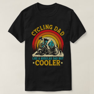 Fietsende papa als een gewone papa maar koeler Gra T-shirt