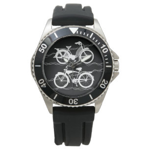 Fietsenfiets, wit horloge