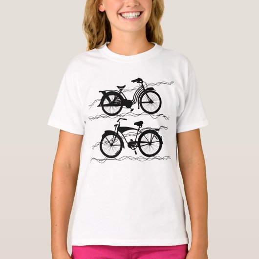 Fietsenfiets zwart 1 t-shirt (Voorkant)