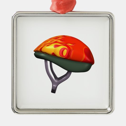 Fietsenhelm Metalen Ornament (Voorkant)