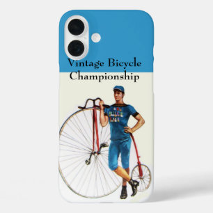 fietsenkampioenschap, blauw wit iPhone 16 plus hoesje