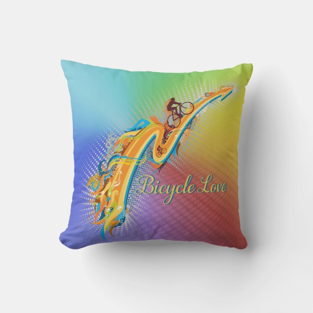 Fietsenliefde 1-pilootopties kussen (Voorkant)