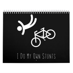 fietsenliefhebber - ik doe mijn eigen stunts bmx - kalender