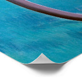 Fietsenmeisje omhoog poster (Hoek)