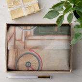 Fietsenolie, 10 lb papier, wit tissuepapier (Geschenk)