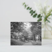 Fietsenpad - B&W Briefkaart (Staand voorkant)