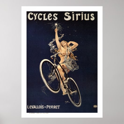  fietsenPoster - Cycli Sirius - naar grijs Poster (Voorkant)