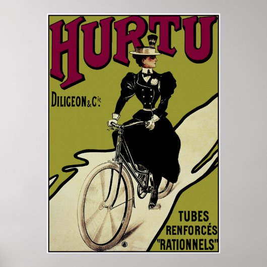 fietsenPoster: Hurtu-fietsen Poster (Voorkant)