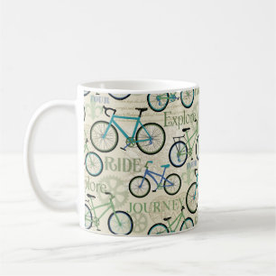 Fietsenreis blauw koffiemok