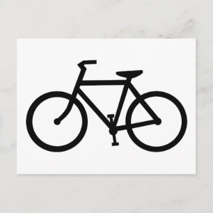 fietsensilhouet briefkaart