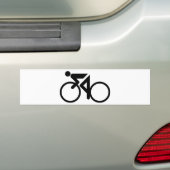 fietsenwedrennen bumpersticker (Op auto)