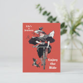 fietsenweduwenweduwnaar briefkaart (Staand voorkant)