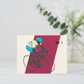 Fietser #2 briefkaart (Staand voorkant)