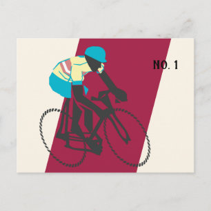 Fietser #2 briefkaart