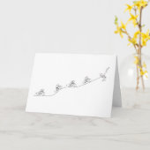 Fietser die over de heuvel gaan kaart (Gele Bloem)