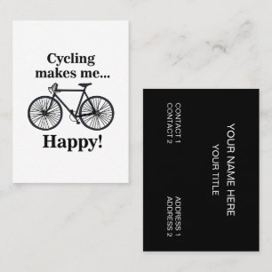 Fietser Fietsen Wielrenner Fiets Visitekaartje