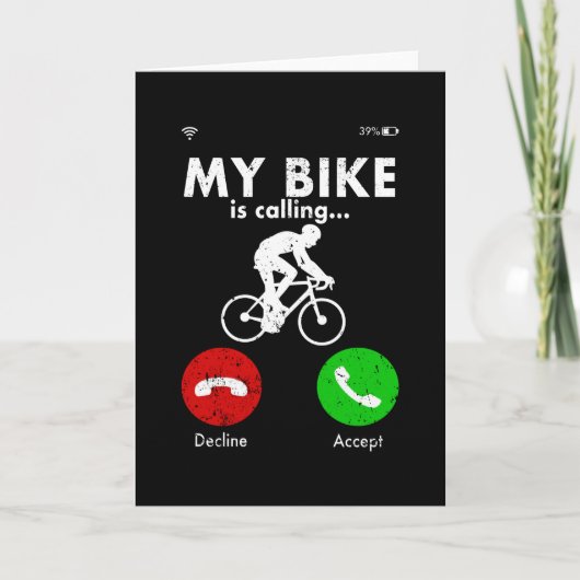 Fietser Funny Gift Cadeau Idee Kaart (Voorkant)
