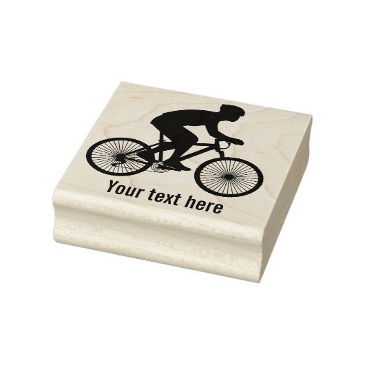 Fietser gepersonaliseerd 	rubberstempel (Stempel)