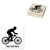 Fietser gepersonaliseerd 	rubberstempel (Gestempeld)