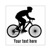 Fietser gepersonaliseerd 	rubberstempel (Afrduk)