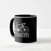 Fietser - Grappige Fietsspreuk Mok (Voorkant links)