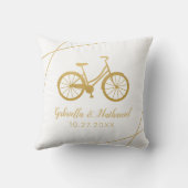 Fietser huwelijkscadeau kussen (Achterkant)