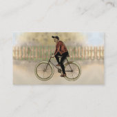  fietser in het land visitekaartje (Achterkant)