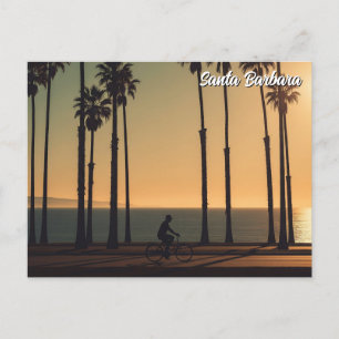 Fietser in Santa Barbara Californië Briefkaart