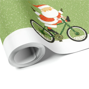 Fietser Kerstmis Fiets Gift Cadeaupapier
