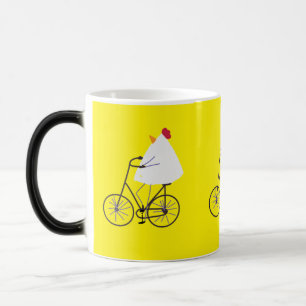 fietser kip magische mok
