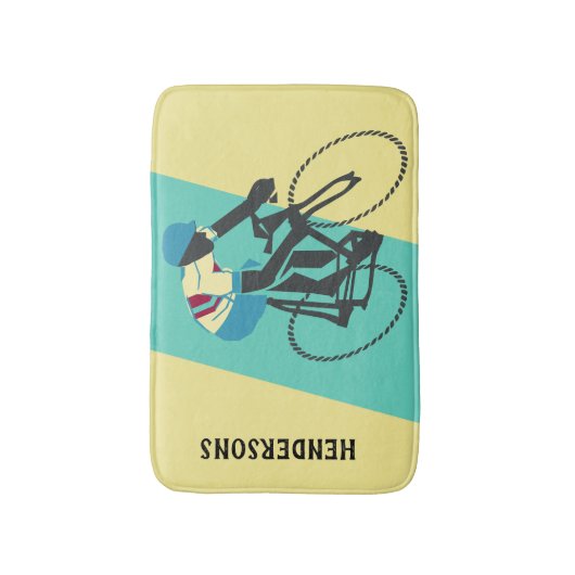 Fietser nr. 3 badmat (Voorkant Verticaal)