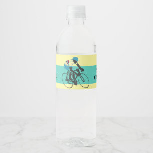 Fietser nr. 3 waterfles etiket