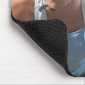 Fietser op bergweg muismat (Hoek)