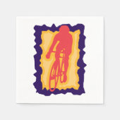 Fietser Papieren servetten (Voorkant)