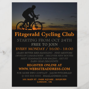 Fietser 's Nachts, Fietsclub Reclamefolder Flyer