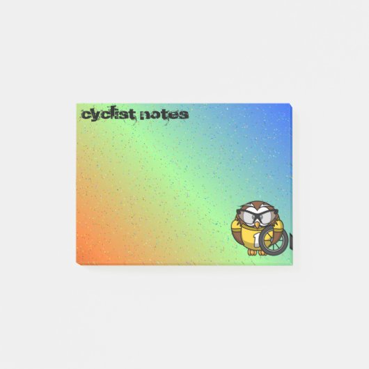 fietser uil post-it® notes (Voorkant)