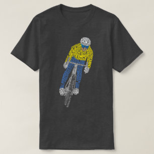 Fietser Word Art Fiets T-shirt