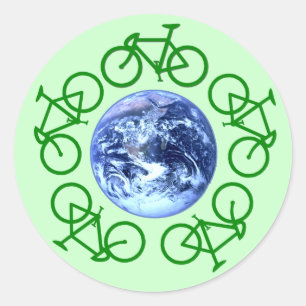 Fietserproducten Recyclen Ronde Sticker