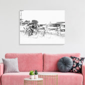 Fietserras in Washington DC-foto Canvas Afdruk (Insitu (Woonkamer))