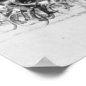 Fietserras in Washington DC-foto Poster (Hoek)