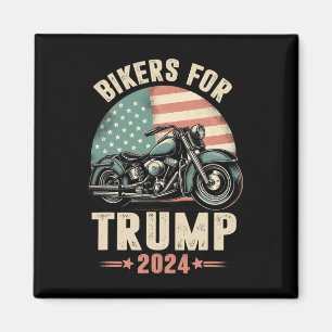 Fietsers voor Trump 2024 Motorfiets Amerikaanse vl Magneet