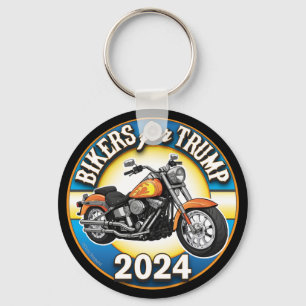 Fietsers voor Trump 2024 - Patriottisch Fietsen Sleutelhanger