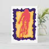 Fietsersuitnodigingen Kaart (Staand voorkant)