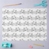  Fietsfiets Zwart Wit Tissuepapier (Craft)