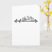 Fietshartslag Pulse Fietser Partner Look Kaart (Gele Bloem)