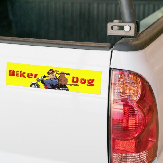 fietshond bumpersticker (Op Truck)