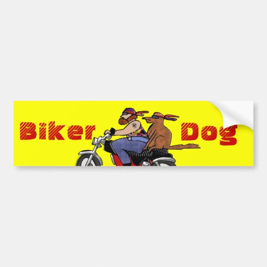 fietshond bumpersticker (Voorkant)
