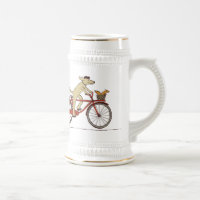 Fietshond met eekhoornvriend - Mooie Dier Kunst