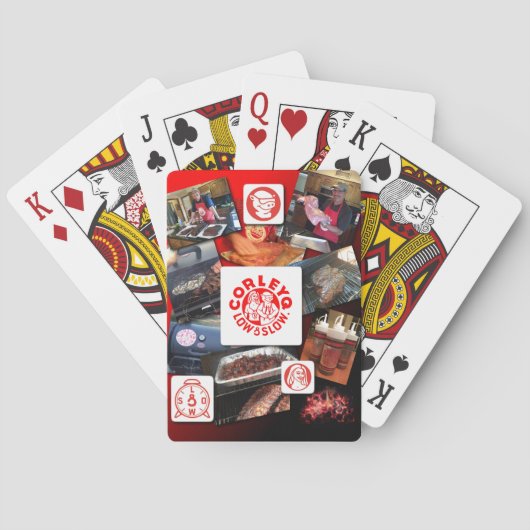 Fietskaarten met foto-collage van CorleyQ. Pokerkaarten (Achterkant)